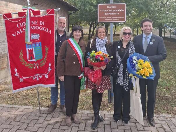 A park opened in Valsamoggia, Italy "Victims of the genocide in Srebrenica"