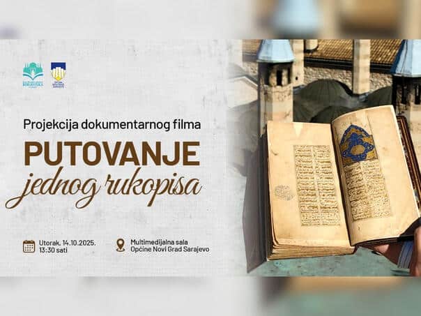 On Tuesday screen projection "Sarajevo Divine: Traveling one manuscript"
