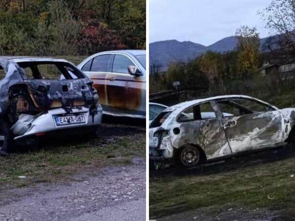 Two cars burned in the Zivinice settlement