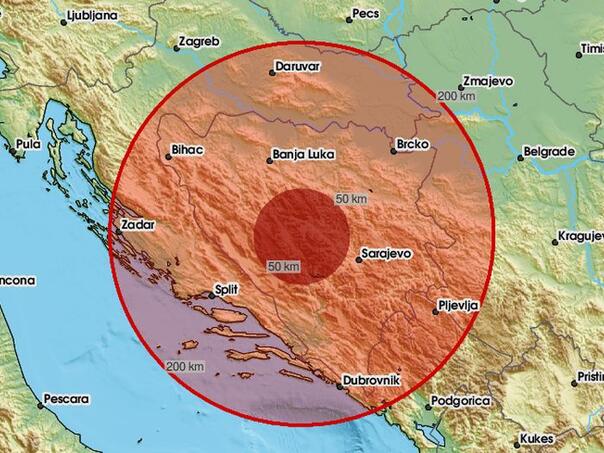 Earthquake registered in BiH, EMSC