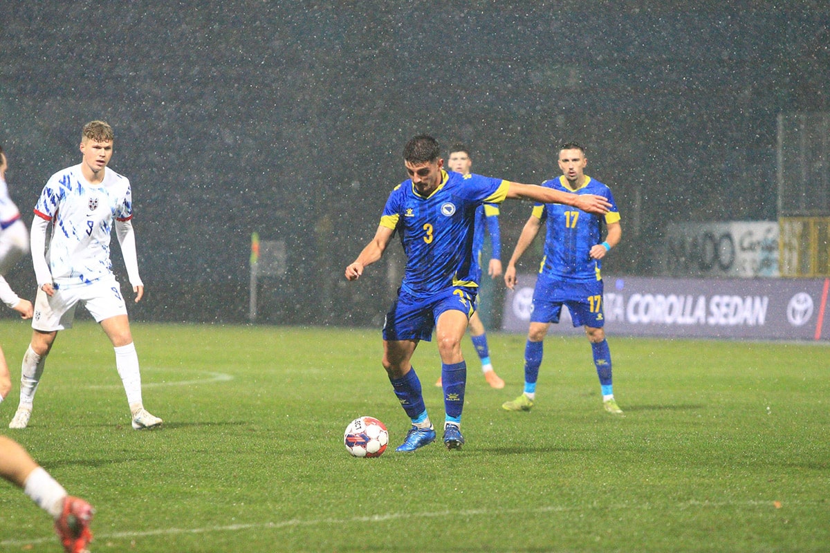 The young BiH national team was narrowly defeated by Norway