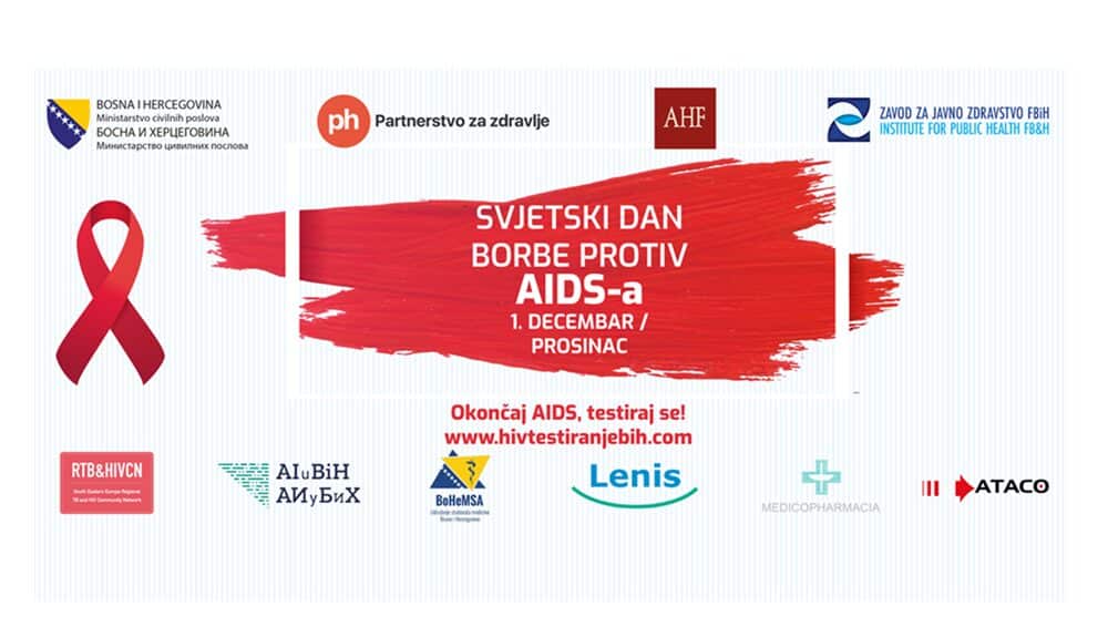 World AIDS Day: Support for patients and free testing throughout Bosnia and Herzegovina