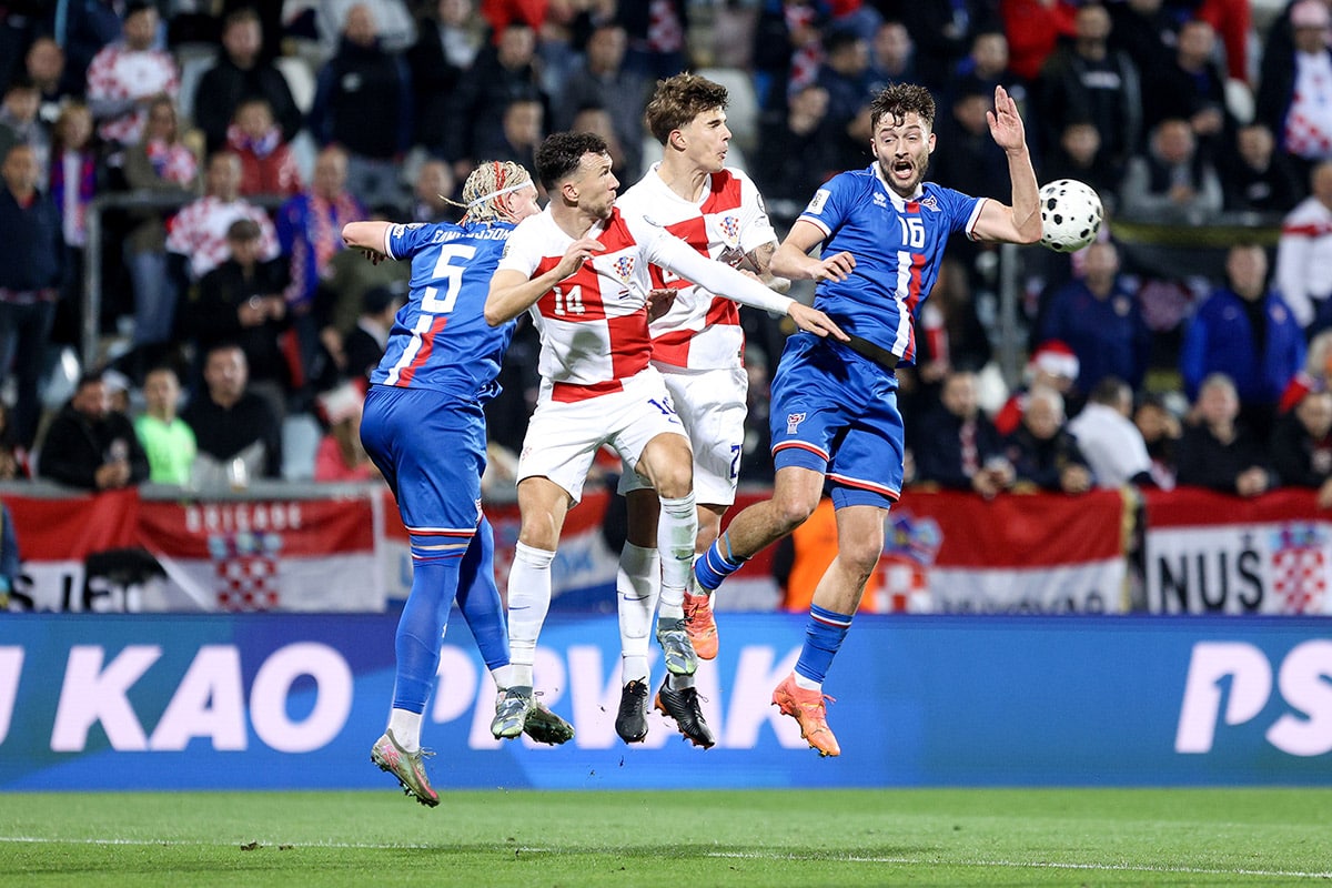 Croatia confirmed its place at the World Cup with a triumph over the Faroe Islands