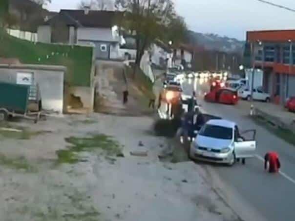 Chaos in Kladuša: After the collision, a fight broke out, and a young man drove his car at passers-by