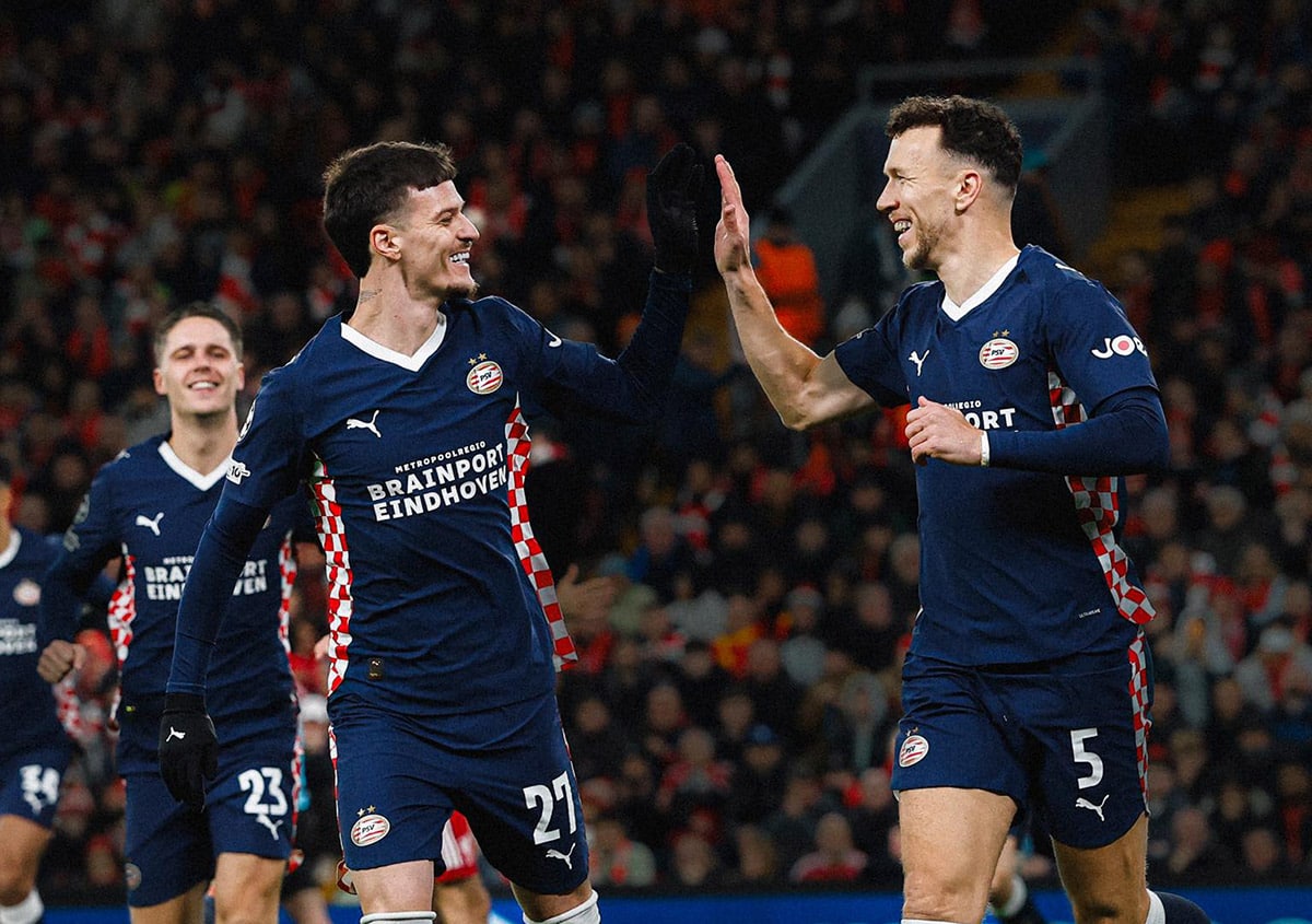 Perisic scorer, PSV outclassed Liverpool in the middle of Anfield