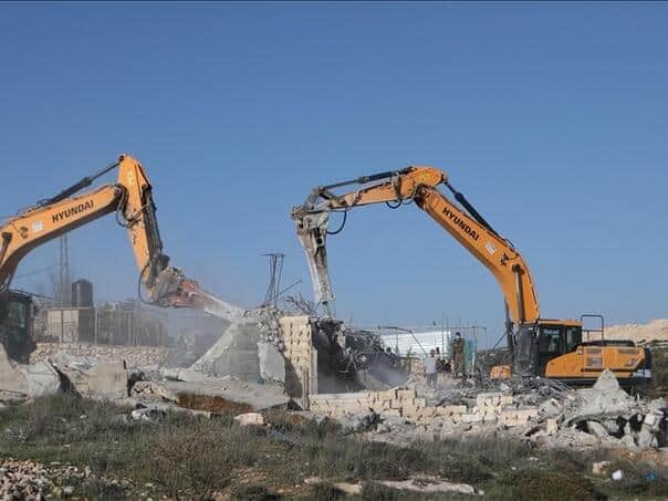 Israel ordered the demolition of nine Palestinian houses south of Bethlehem