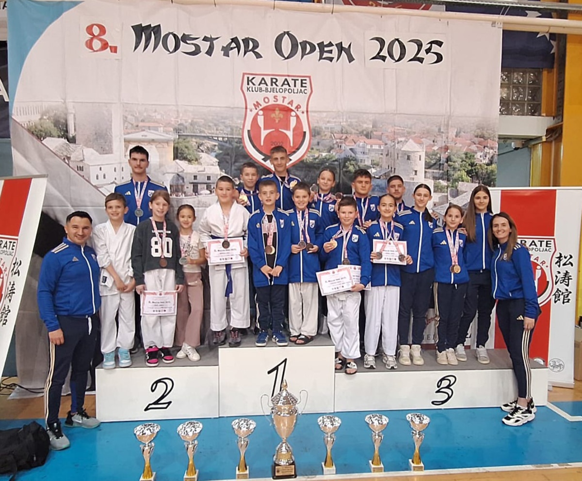 Karate club Široki Brijeg excels on two fronts – medals from Osijek and Mostar