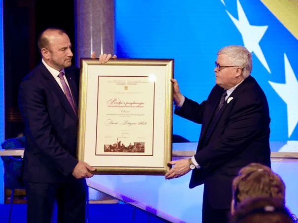 Congressman Turner and David Pettigrew declared honorary citizens of Sarajevo