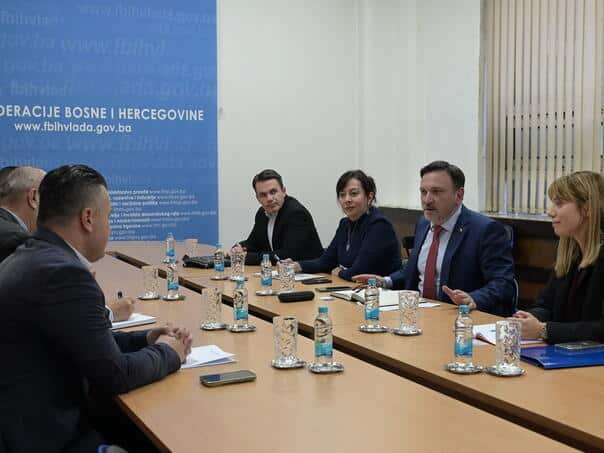 Minister Hasičević with representatives of the Goražda region on the formation of a free trade zone