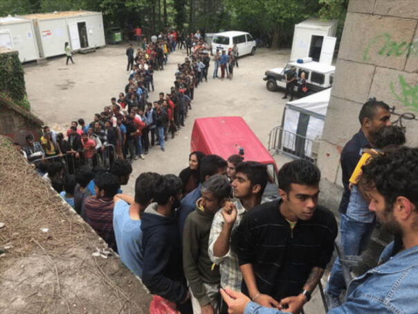 The number of asylum applications in Germany has fallen sharply
