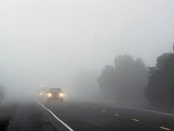 Landslides in several sections, reduced visibility due to fog