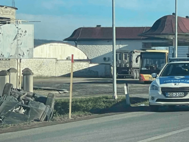 Serious accident in Prijedor: The car ended up on the roof