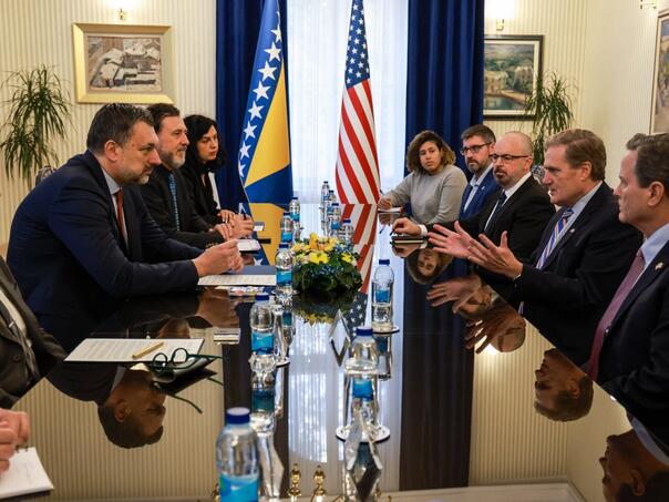 Turner and Norcross with Konaković on the improvement of economic cooperation between the USA and Bosnia and Herzegovina