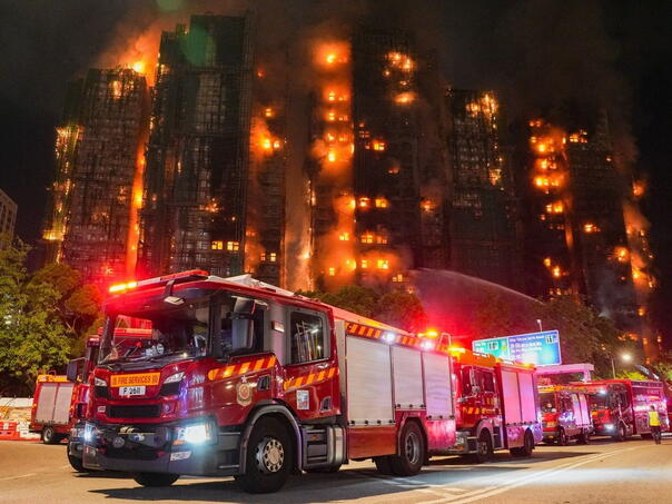 At least 13 people died in a fire in a residential area in Hong Kong