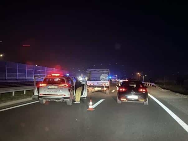 Accident on the highway near Podlugovo, three cars collided