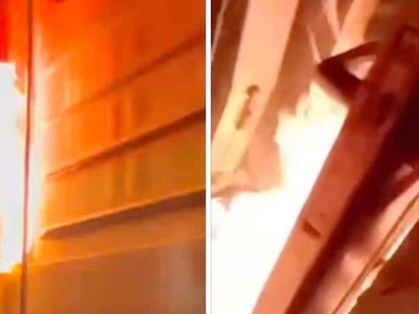 Ukrainians posted footage: "Partisans set fire to trains in Russia"