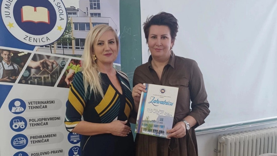 Panel on menstrual health in Zenica mixed secondary school