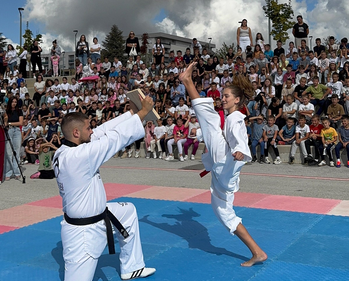 The project “Taekwondo for a healthier life” ended with the laying of the belts.
