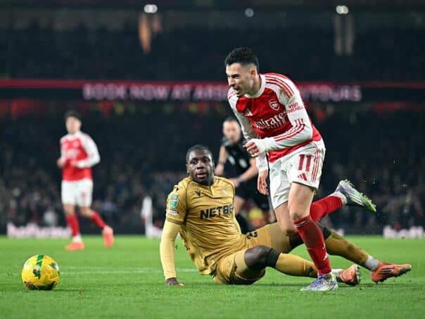 Arsenal reached the semi-finals of the League Cup after drama against Crystal Palace