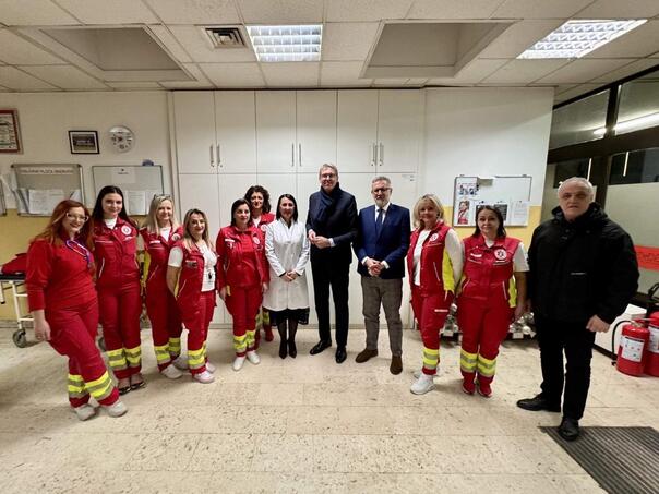 Avdić and Bićo visited the emergency services in Sarajevo