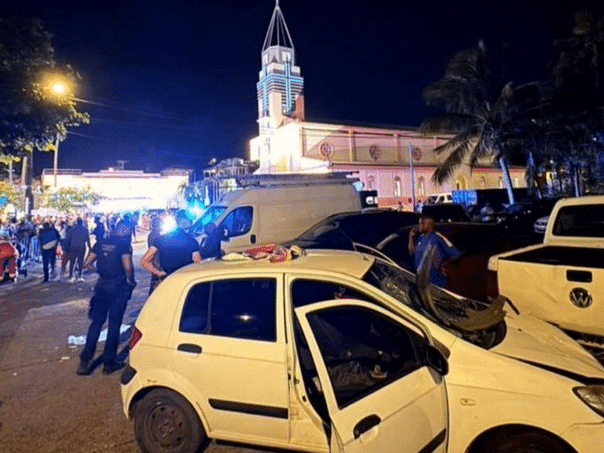 The pre-Christmas celebration ended tragically: a car drove into a group, 10 dead