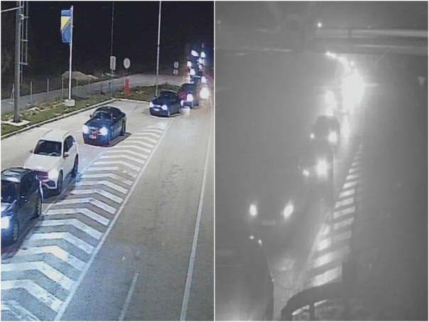 Long lines of vehicles at the borders at the entrance to BiH