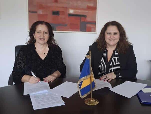 FMON agreed to co-finance the construction of the University’s new library building "Džemal Bijedić"
