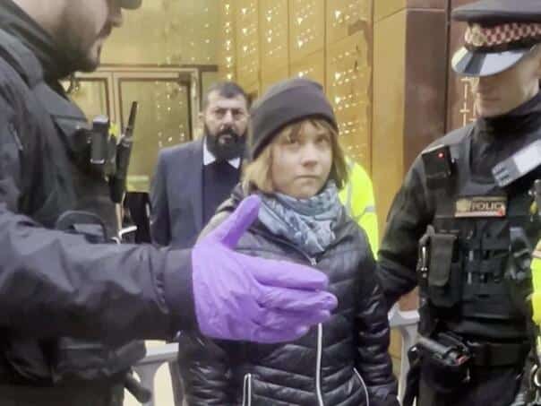 Greta Thunberg released after being arrested at a pro-Palestinian protest in London