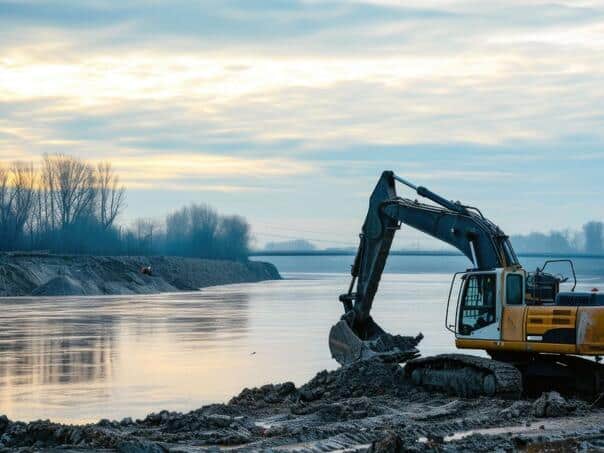 Who steals gravel from the Drina on "no man’s land"?