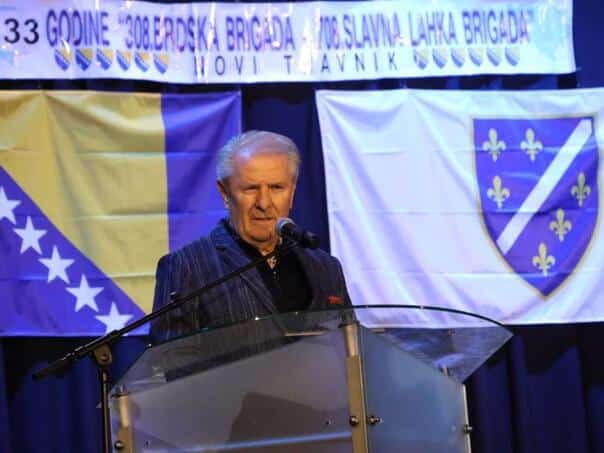 Lendo at the celebration of the 33rd anniversary of 308/708. The famous mountain brigades in Novi Travnik