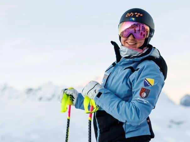 Muzaferia today in the Super-G race in Val Dizer