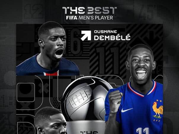 The best player in 2025 is Ousmane Dembele!