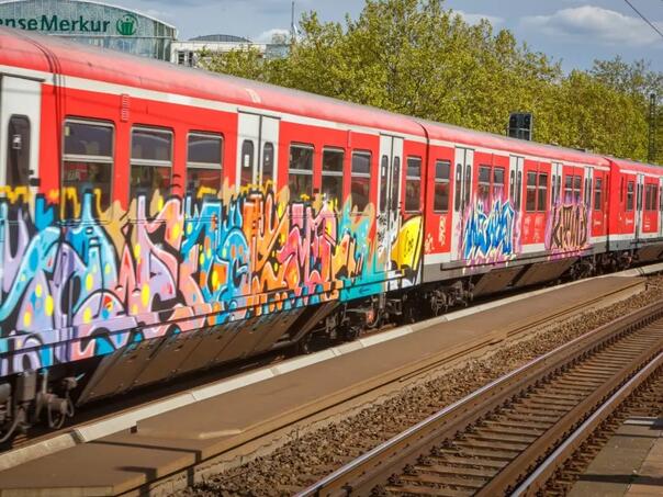 German railways suffered multimillion-dollar damage due to graffiti, the worst in Berlin