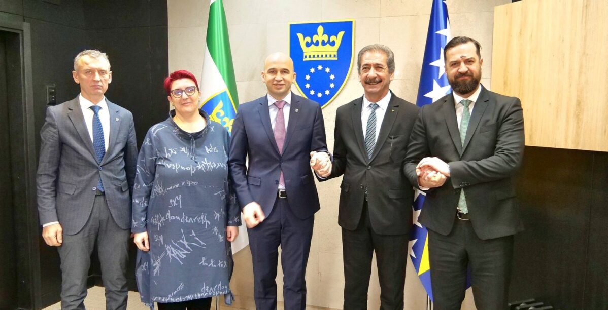Messages of solidarity and peace in the farewell visit of the ambassador of Palestine to Zenica-Doboj Canton