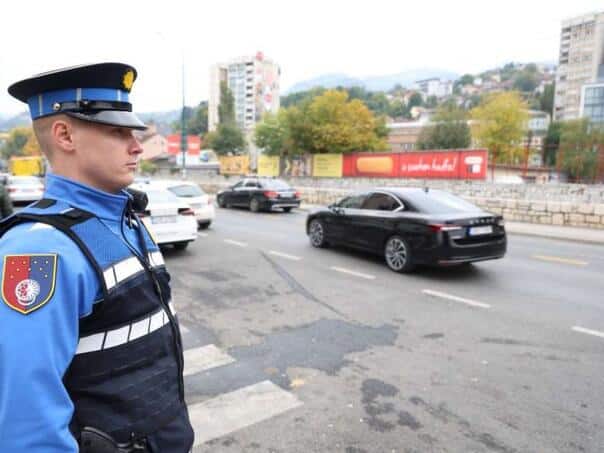 The police in Sarajevo issued 1,858 fines in one day
