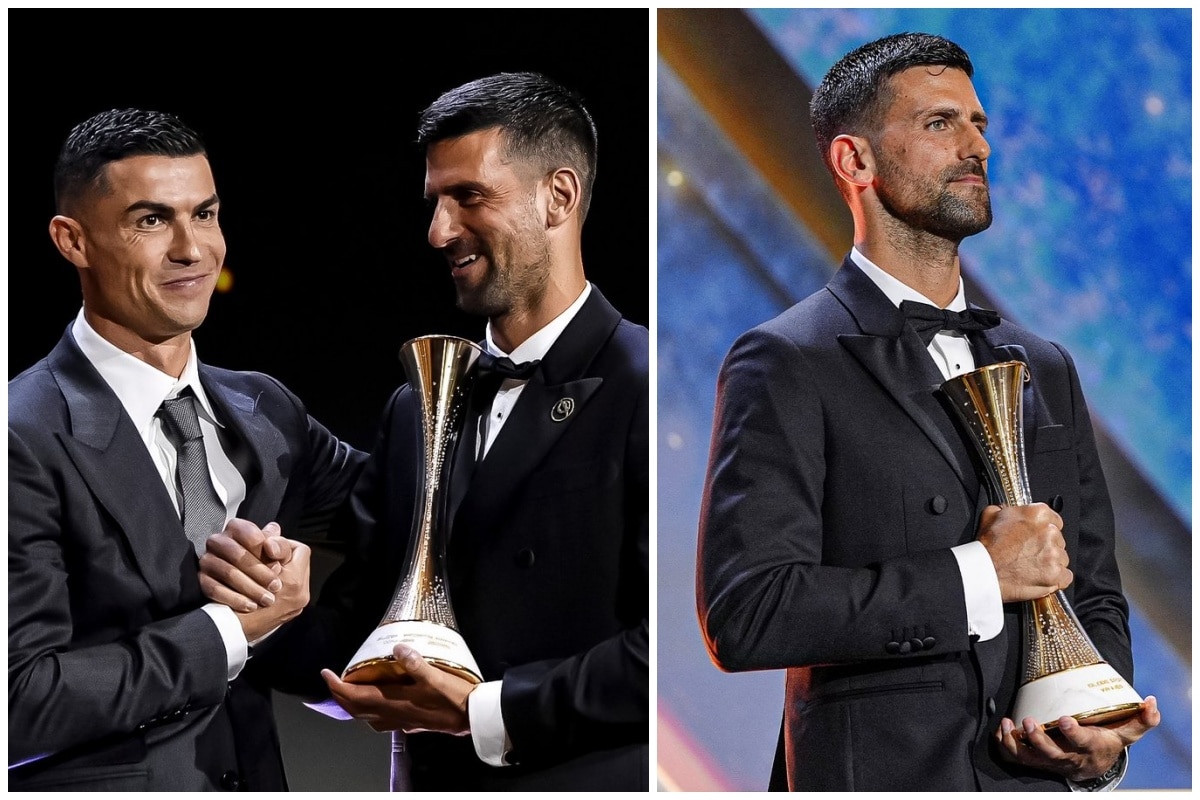 Meeting of giants in Dubai: Ronaldo presented a special award to Djokovic with a powerful message
