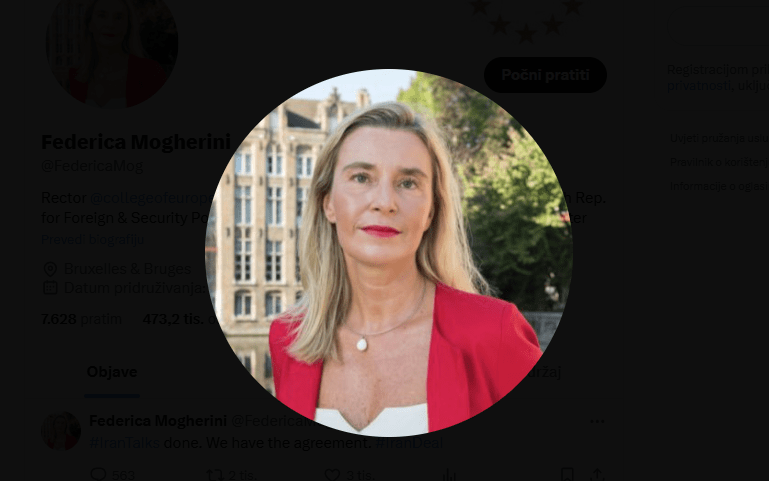 Former EU High Representative for Foreign and Security Policy Federica Mogherini detained