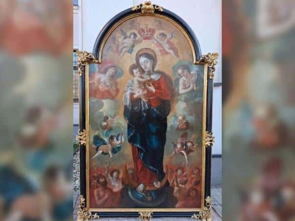 A valuable painting from the 18th century was returned to the Museum of the Franciscan Monastery of Tolisa near Orašje