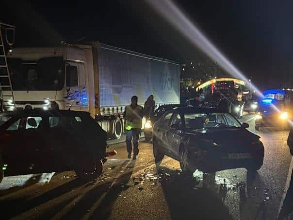 In a collision at a restaurant "Maksumic" an injured driver in Jablanica