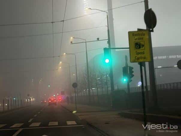 Visibility reduced due to fog