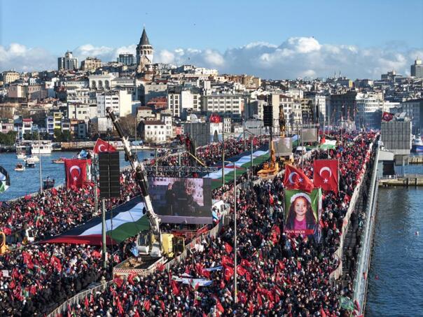 Half a million people protest for Gaza in Istanbul