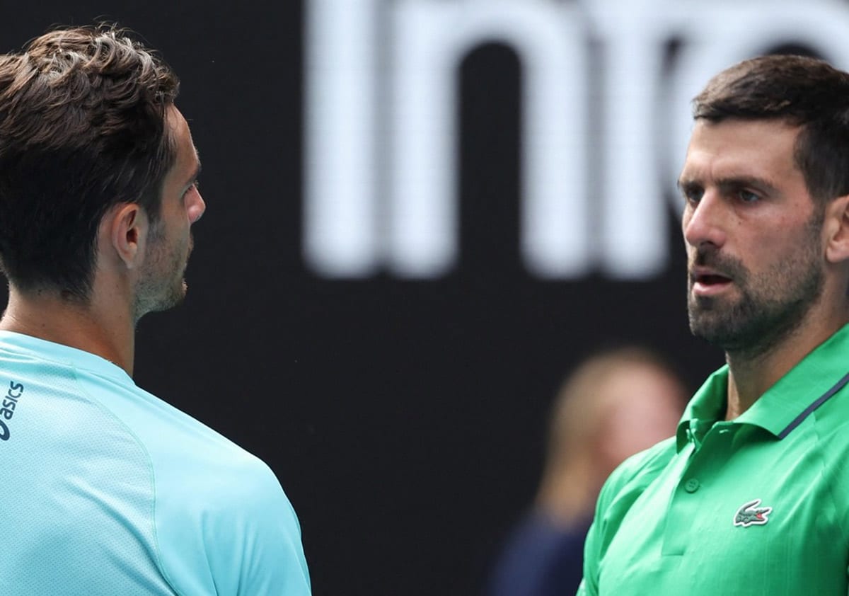 Djokovic was losing, and then Musetti surrendered the match