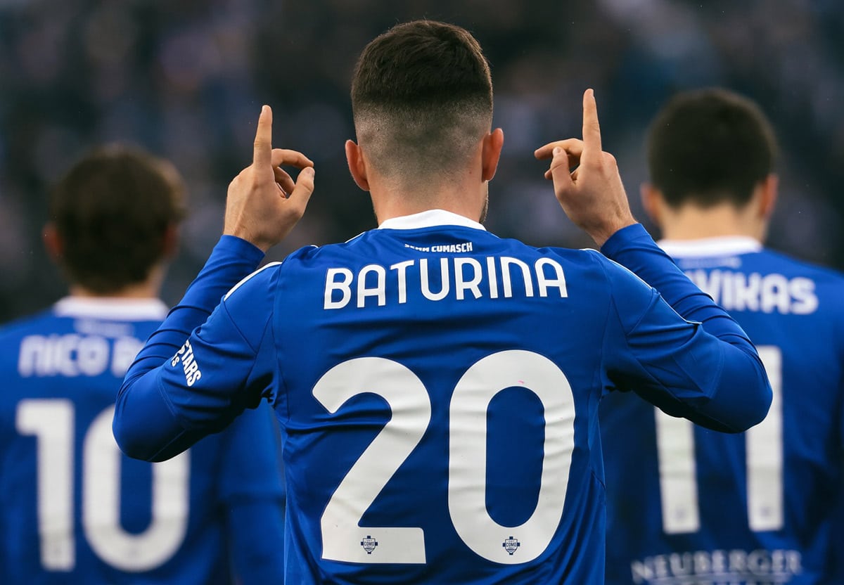 Baturina’s goal and assist in Com’s big win over Torino