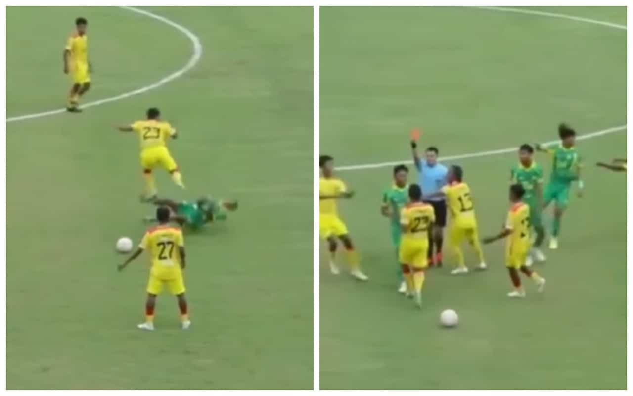 Football or martial arts? He was banned from football for life because of his gruesome move