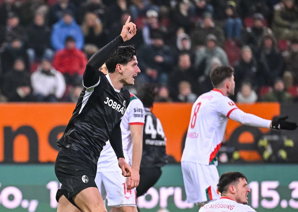 Matanović scored in the draw between Augsburg and Freiburg, injury to Jakić