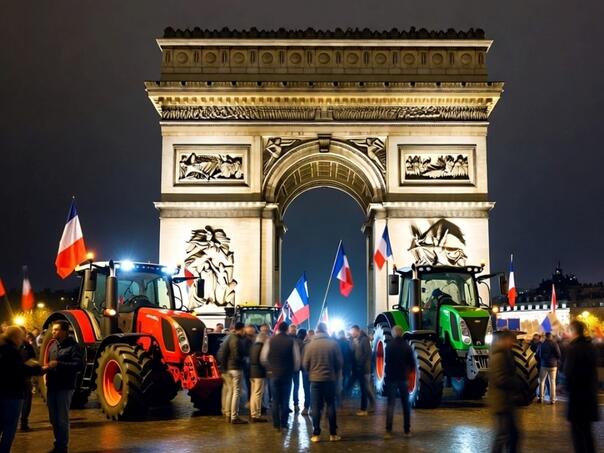 Farmers block Paris with tractors: A new protest has begun