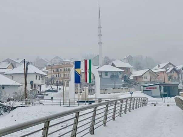 A family was successfully evacuated from the village of Bešlići last night