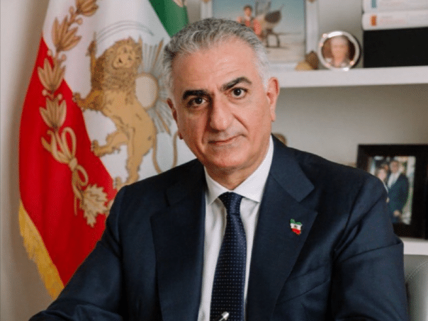 Who is the son of the deposed Shah of Iran and what are his plans?