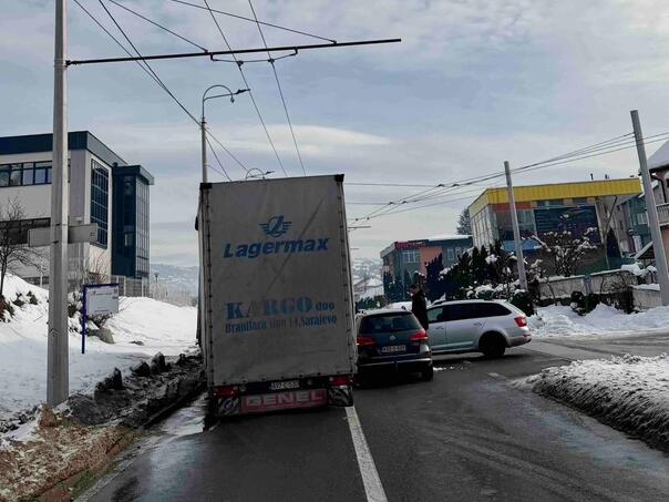 Collapse through Vogošća due to a traffic accident