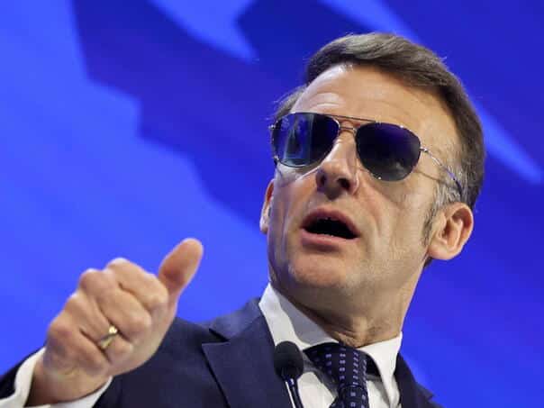Macron in "Top Gun" edition attacked Trump